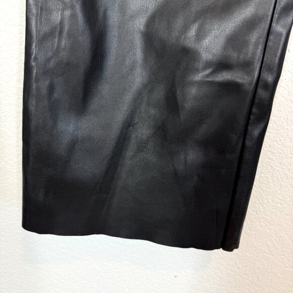 Tiger Mist Faux Leather Pants Straight Leg Chic Edgy vegan Clubwear Y2K Medium - Picture 6 of 11